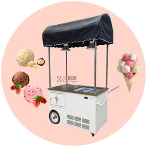 Chariot de bar à barbe à papa en coton pour fête d'anniversaire 2025, mini chariot en bois pour crème glacée, bonbons et nourriture, à vendre - Product Image 6