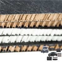 Panneau en nid d'abeille en fibre de verre moulé sur mesure pour accessoires de voiture, résistant à la chaleur humide et à l'usure, pour la production en série