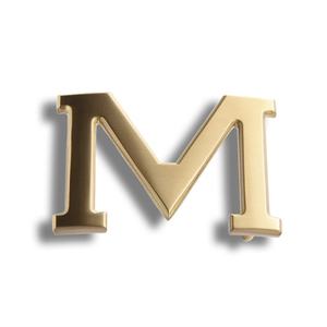 Fashion Design Gold Plating Custom <b>Initial</b> Letter Logo Waist Metal Belt Buckle for Men - Product Image 2