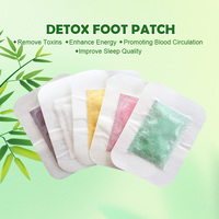 Patch pour les pieds de désintoxication au vinaigre de bambou chinois avec du charbon de lavande nettoyant le corps et les coussinets nasaux
