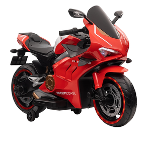 Lokomotif ganda Flash sepeda motor listrik anak-anak 4-10 tahun musik Boom menangani Throttle mobil tipe Remote Control Ride Power - Product Image 6