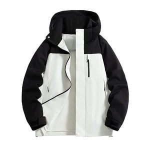 Chaqueta tres en uno personalizada con logotipo, nueva, de caparazón rígido, con forro polar desmontable, antiincrustante y cortavientos, para montañismo al aire libre. - Product Image 2