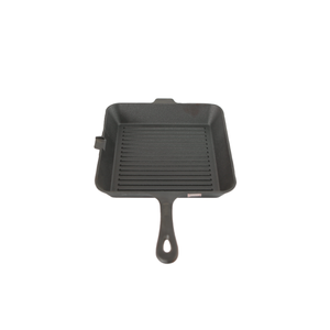 Sartén de Hierro Fundido de 24 cm, Sartén para Freír con Bandeja de Horneado Separada, Precurada en Negro, Compatible con Cocina de Gas, Capacidad de 1-2 L, Utensilios de Cocina de Metal - Product Image 1