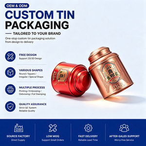 <span class=keywords><strong>Lata</strong></span> de Metal para almacenamiento de té con tapa interior Contenedor de embalaje de regalo hermético para fábrica de dulces de café Suministro OEM ODM - Product Image 1