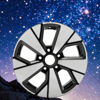 Jantes en alliage d'aluminium noir universelles d'usine d'origine de 16 pouces, face usinée, PCD 5*114.3, adaptées aux voitures, compatibles avec les roues BYD