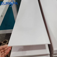 Panneaux de plafond en PVC modernes Europa Decor pour chambre à coucher, finition bois, insonorisants, ignifuges, avec grille de plafond