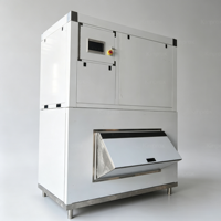 Machine à glaçons en cubes entièrement automatique de qualité commerciale, 1500 kg/jour, grande capacité, machine à glaçons industrielle pour les entreprises, fabrication de qualité