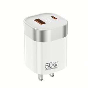 อะแดปเตอร์ชาร์จเร็ว PD 50W รุ่นขายดี ช่องเสียบ A+C ชาร์จเร็วแบบ GaN สำหรับโทรศัพท์รุ่น 16 15 14 13 12 - Product Image 4