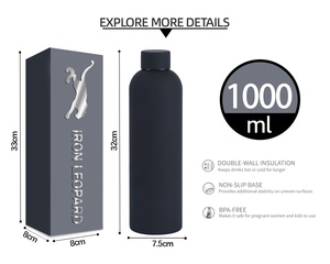 Premium personalizzato 500ml bottiglia sportiva BPA-Free plastica da viaggio bere alta durata termica per qualsiasi situazione di vita per il campeggio - Product Image 3