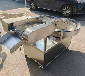 <span class=keywords><strong>Table</strong></span> de revêtement en poudre rotative automatique avec convoyeur pour lignes de traitement de poulet frit et de filets de poisson - Product Image 4
