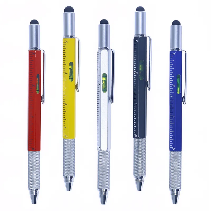 High Practicality Eacajess 6 in 1 Sublimation Multi Color Ballpoint Multi Function Pens