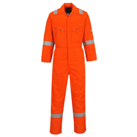 Meilleur prix haute visibilité travailleurs uniforme coton tissu rouge combinaison de travail ensemble vêtements de travail sécurité uniforme combinaisons