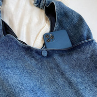 Sac Tendance 2024 Nouvelles Femmes Designer Niche Denim Sacs Fourre-Tout En Gros Jean Bourse Hobo Voyage Shopper Sac Accrocher Sacs Pour Dames