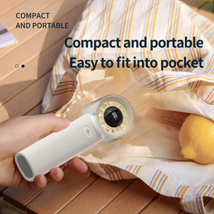 พัดลมพกพาขนาดเล็กทรงพลัง เงียบ ไร้ใบพัด ใช้แบตเตอรี่แบบชาร์จ USB วัสดุพลาสติก ปรับความเร็วได้ 100 ระดับ ใช้งานกลางแจ้ง มีตัวเลือกขายส่ง - Product Image 6