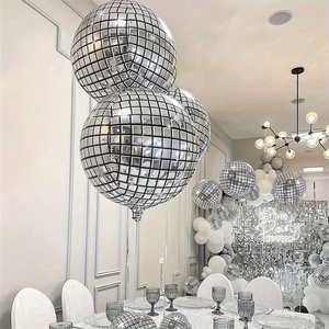 Big Size 32 Inch Disco Ball Dancing <strong>Prom</strong> 70s Party Silver Graduation Decorations 4D Sphere <strong>Balloons</strong> for Disco Party Decoration - Product Image 1