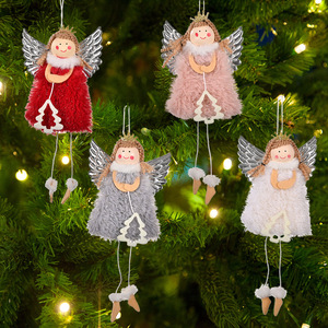Ornements suspendus pour arbre de Noël, pendentifs en forme d'ange, décorations pour arbre de Noël, cadeaux pour femmes et filles - Product Image 5