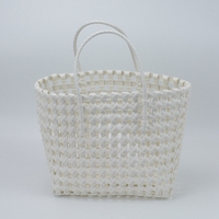 Panier à légumes en plastique tressé PP, sac en plastique tissé à la main, multi-usages, fournisseur chinois