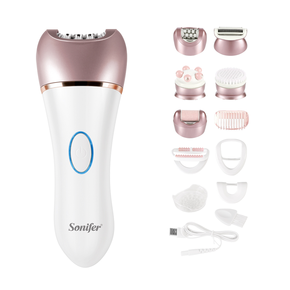 Sonifer SF-9565 new home Источник питания: 2 элемента питания скорость многофункциональный водонепроницаемый светодиодный перезаряжаемый женский удаление волос бытовая техника