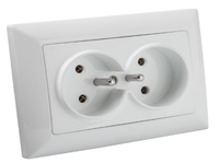 Prise de courant murale standard EU français, Double sortie USB simple, bonne qualité et à bas prix