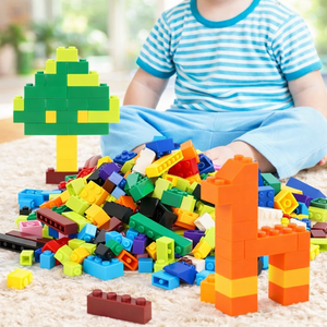 Ensemble de blocs de construction très vendus, 500 pièces, blocs en plastique ABS, briques colorées, jouet créatif DIY, compatible avec les grandes marques - Product Image 6