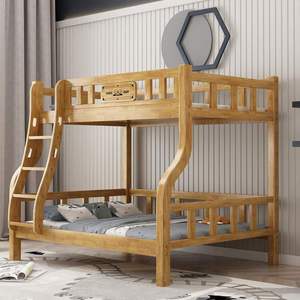<b>Bunk</b> <b>Bed</b> Rubber <b>Wood</b> Solid <b>Wood</b> With Storage Drawers Ladder Stairs For Children Bedroom - Product Image 2