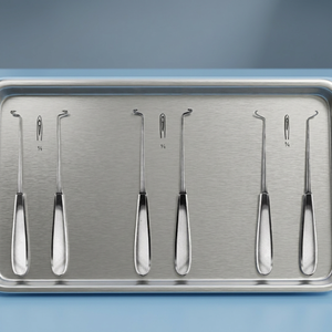 Deschamps Needle 20cm 8'' sharp for Right Hand Deschamps Needle 21cm Blunt for Right Hand - Product Image 2