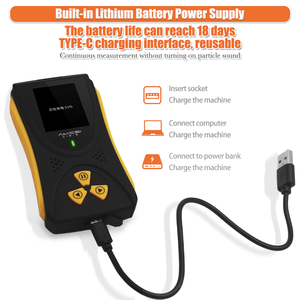 AIKESI Détecteur HFS-10Pro de radiations nucléaires <span class=keywords><strong>Compteur</strong></span> <span class=keywords><strong>Geiger</strong></span> professionnel à ionisation par rayons radioactifs en marbre Alarme de dose personnelle - Product Image 4