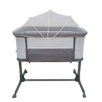 Lit bébé portable 2-en-1 de haute qualité pour enfants, berceau réglable en hauteur, lit bébé robuste avec cadre solide, berceau européen pour nourrissons