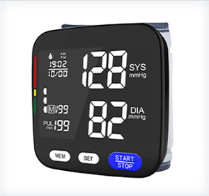Meilleure vente CE Portable professionnel LCD numérique rétro-éclairage BP Machine poignet moniteur <span class=keywords><strong>de</strong></span> pression artérielle pour un usage domestique - Product Image 1