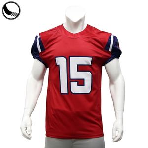 เสื้อฟุตบอลอเมริกันแบบเรียบง่าย น้ำหนักเบา แบบกลับด้านได้ ปักลายได้ตามสั่ง ราคาถูกจาก BETHERIVAL สำหรับการแข่งขัน - Product Image 1