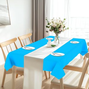 54x108 Disposable Plain PE <b>Plastic</b> <b>Table</b> <b>Cover</b> Rectangular Tablecloth Home Party <b>Table</b> Cloth Custom Cartoon for Football Banquet - Product Image 5