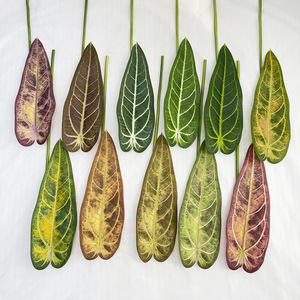 Fábrica de Flores Meiyu Craft, Hojas Artificiales de Anturio de 30cm-100cm de Altura, Simulación Realista, Decoración para Bodas y Hogar - Product Image 2