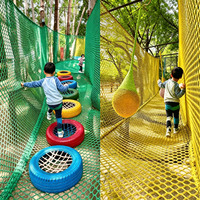 Parc de jeux en corde pour arbres en plein air sur mesure, équipement de parc d'aventure non motorisé pour enfants, idéal pour les sites touristiques, forêts, camps et stations balnéaires