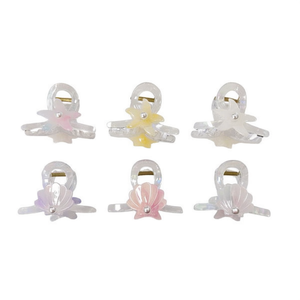 Pinza para el pelo Angelina Seashell de 8 cm, estilo dulce para mujeres y niñas, uso diario, diseño de concha de plástico de alta calidad - Product Image 4