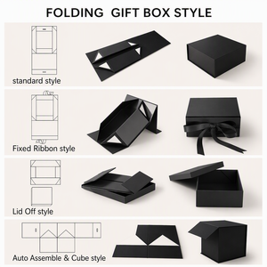 Caja Magnética Plegable con Logotipo Personalizado, Caja de Regalo Rígida Plegable de Lujo, Caja de Papel Plana con Tapa para Ropa y Joyería - Product Image 3