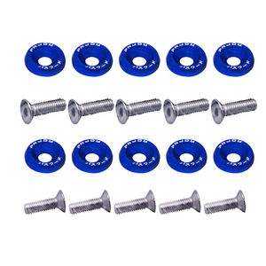 Lot de 10 boulons hexagonaux universels M6 de 20 mm pour modification de style automobile, rondelles de garde-boue JDM, accessoires de plaque d'immatriculation et accessoires auto - Product Image 4