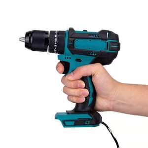 Taladro <span class=keywords><strong>Percutor</strong></span> Rotatorio Inalámbrico con Batería de Iones de Litio Industrial, Taladro Eléctrico Multifunción, Destornillador Eléctrico de 13 mm - Product Image 4
