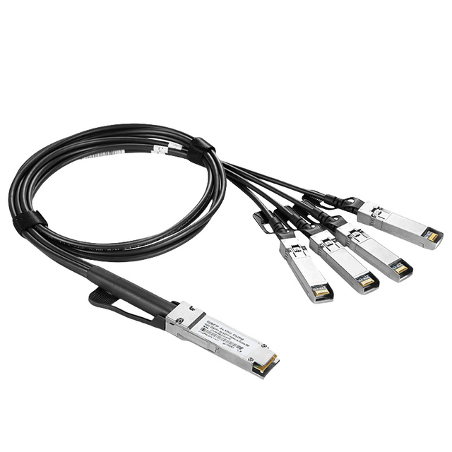40G QSFP+ 4x10G SFP+ High-Speed DAC Twinax Cable 1m/2m/3m/5m 30AWG 26AWG Full-Duplex Direct Attach Optical Fibers Data Center