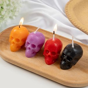 Vela perfumada hecha a mano con forma de calavera, adorno de ambiente espeluznante para Halloween, Pascua, fiestas, decoración de mesa del hogar - Product Image 2