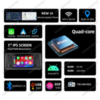 Autoradio Android 7 pouces, lecteur vidéo CarPlay, écran de navigation GPS, autoradio 2DIN pour BMW X5 E53