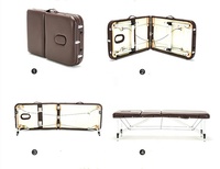 Offre Spéciale portable faible hauteur 3 section en aluminium beauté massage spa table lit