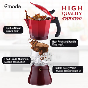 <span class=keywords><strong>Cafetera</strong></span> Espresso Portátil de Aluminio Estética en Tonos <span class=keywords><strong>Pastel</strong></span>, <span class=keywords><strong>Cafetera</strong></span> de Alta Presión para Viajes y Hogar - Product Image 3