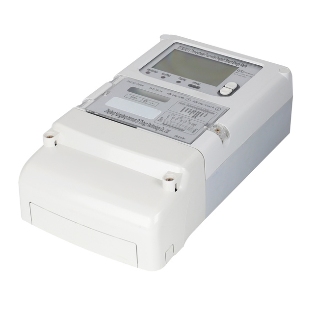 5 (60) a 220/380V Three-phase Four Wire Intelligent Prepaid Energy Meter with LCD Display RS485/MODBUS/LoraWAN Function