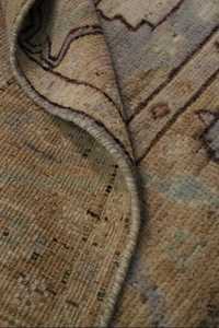 Tapis d'accent turc traditionnel Oushak noué à la main personnalisable colorant végétal abstrait colorant végétal traditionnel Oushak turc - Product Image 5