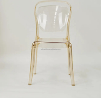 Chaises de mariage transparentes de princesse, chaise moderne en plastique acrylique Transparent d'hôtel