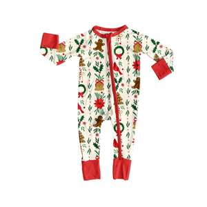 Pijama de Invierno para Bebé, Unisex, con Estampado Navideño, Manga Larga, Suave, con Cierre - Product Image 4