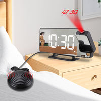 Intelligenter LED-Quarz-Digitalwecker mit Schlummerfunktion, Kalender, USB-Stromversorgung, quadratischem Design und modernem Stil