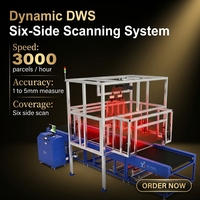 Machine de tri de colis express avec lecteur de codes-barres, système DWS, capacité de 3000 PPH, en acier inoxydable durable, YJ-INTL