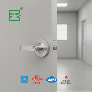 מנעול דלת צילינדרי כבד מסגסוגת אבץ של Doorplus עם ידית ידית פרטית בתקן ANSI - Product Image 2