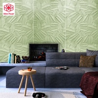 Nouveau panneau mural feuille Musa décor en pierre Flexible 3d doux MCM vert matériaux de construction revêtement artificiel intérieur et extérieur